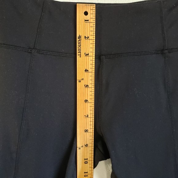 Kyodan leggings Size XS Black/Purple Reflective Strip Decorative Hem Pocket NWT - Picture 12 of 12